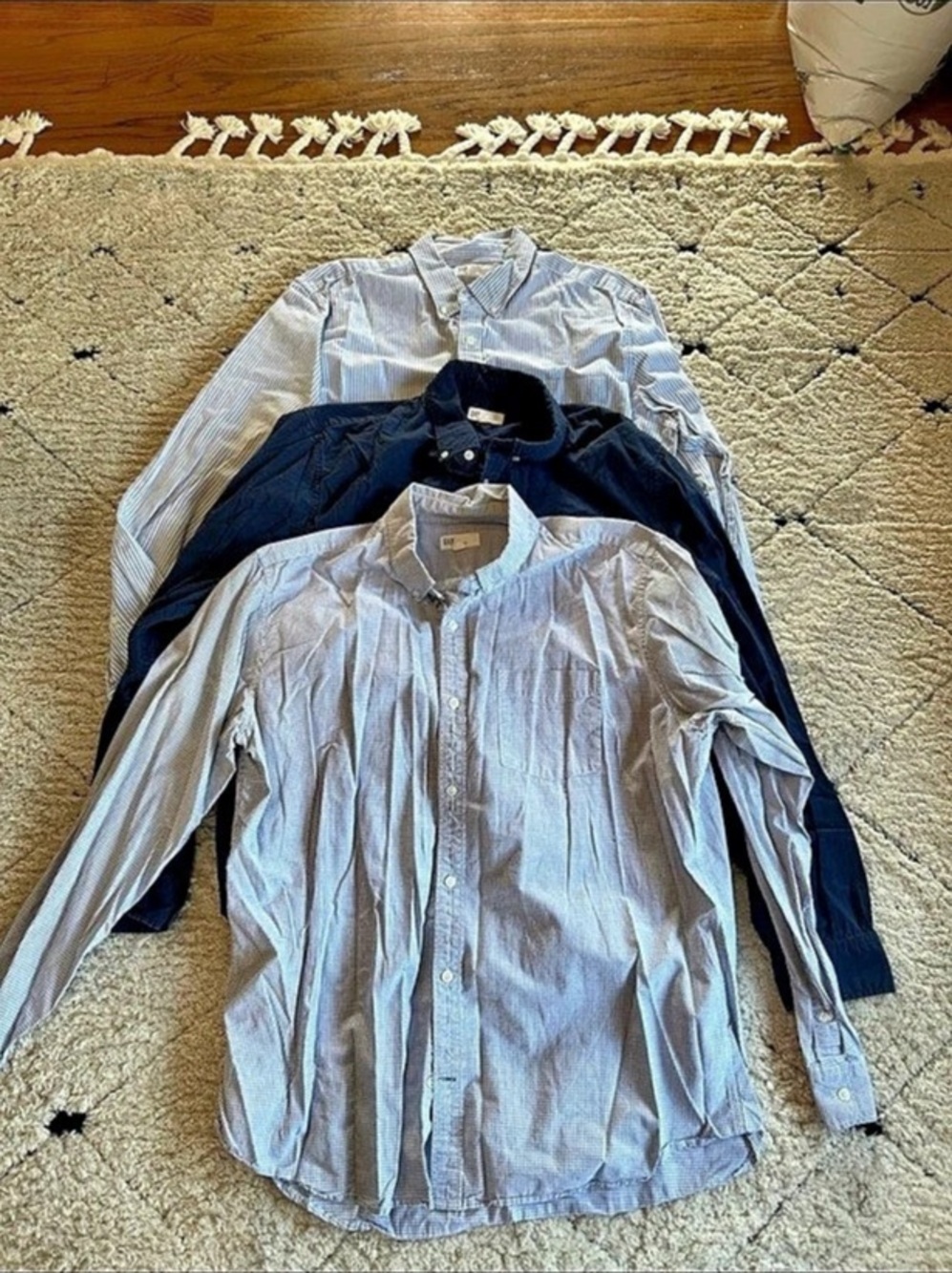 *Bundle* Gap Men's Striped Button Down Size X Large
